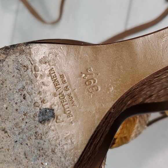 Bottega Veneta Womens Lace Up Wedge Sandals shoes sz 39.5/9.5 - Picture 11 of 14